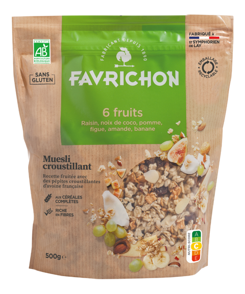 Muesli croustillant 6 fruits