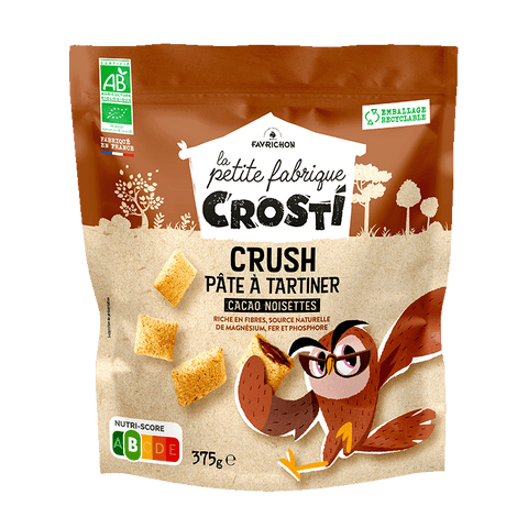 Crosti crush pâte à tartiner cacao noisettes