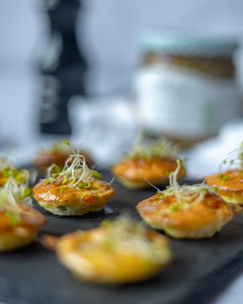 Bouchées gratinées à la Macédoine bio