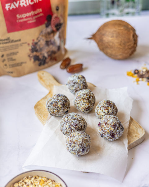 Energy balls au Muesli Croustillant Superfruits