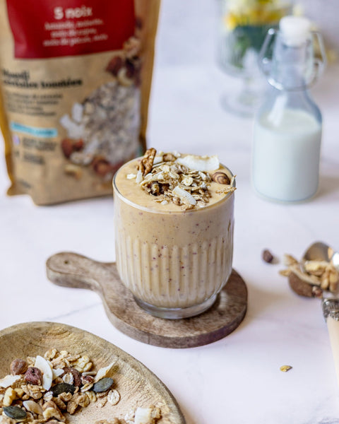 Smoothie banane et Muesli bio 5 Noix