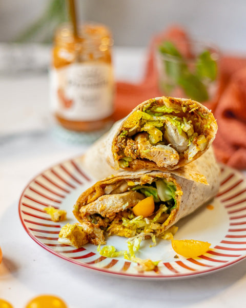 Wrap au Pesto Rosso et poulet grillé