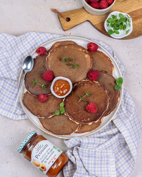 Pancakes à la confiture d’abricots du Roussillon