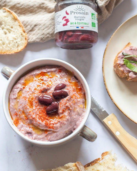 Houmous de haricots rouges au paprika fumé