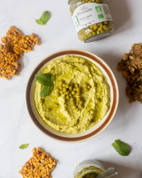Tartinade de petits pois au Pesto Verde