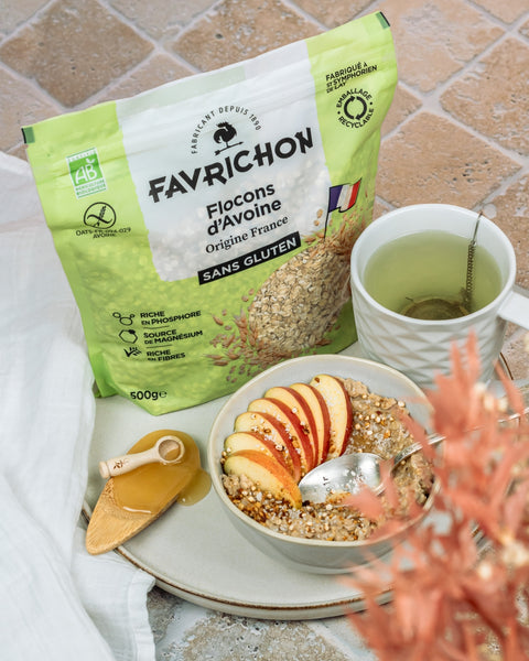 Organic French-origin oat flakes