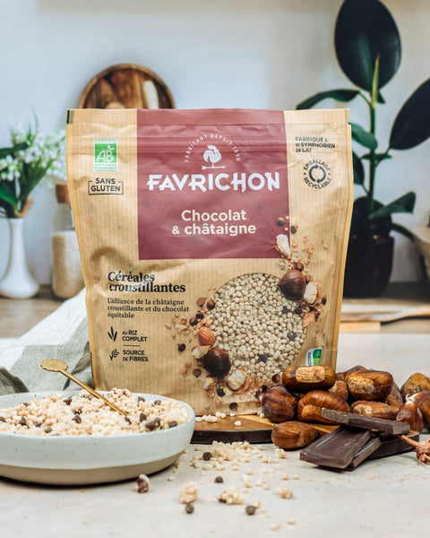 Organic chocolate &amp; chestnut crispy cereal