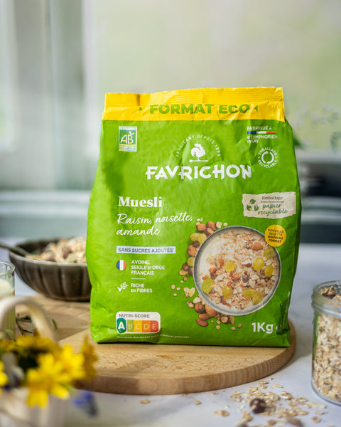 Muesli raisin, noisette & amande bio format éco