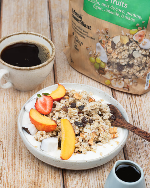 Crunchy muesli with 6 organic fruits