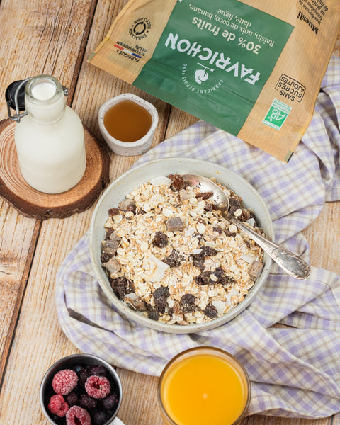Muesli with 30% organic fruit