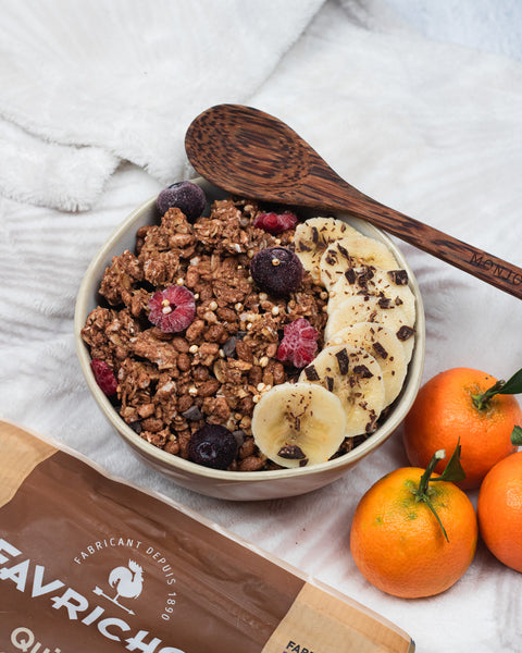 Muesli croustillant quinoa & chocolat bio