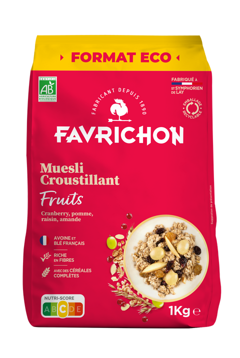 Muesli croustillant Fruits bio format éco