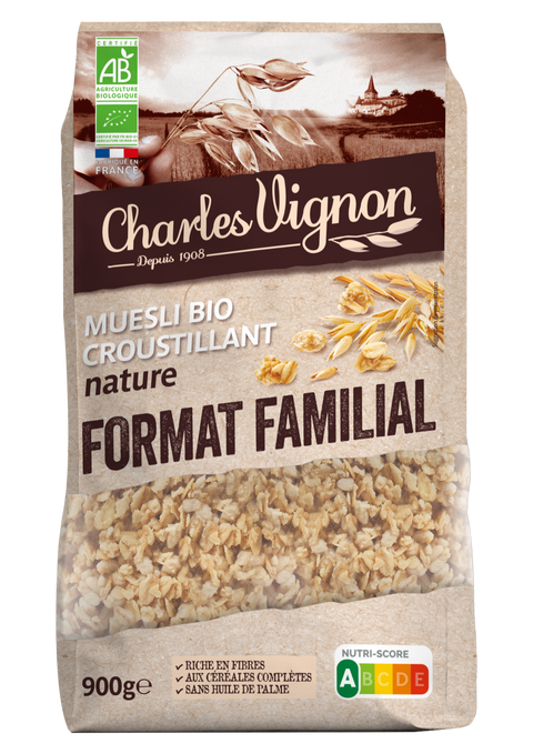 Muesli Bio Croustillant Nature – Format familial