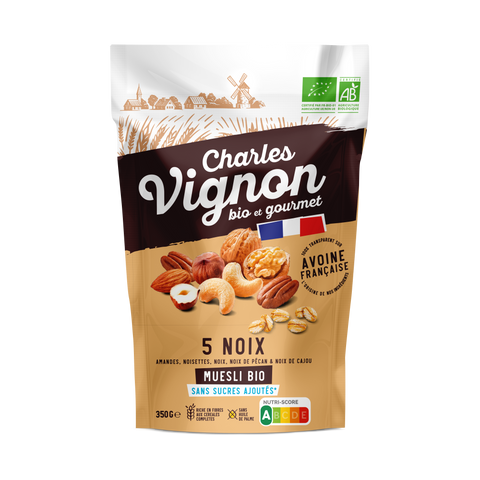 Muesli Bio Céréales toastées 5 Noix