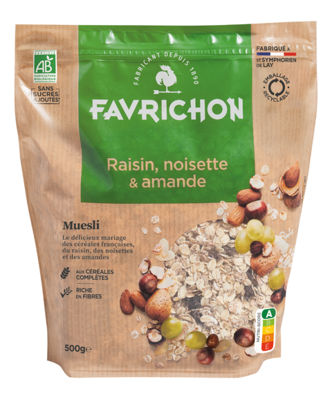 Muesli raisin, noisette & amande 