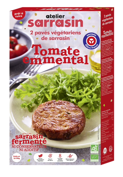 Pavés végétariens de sarrasin – Tomate & Emmental