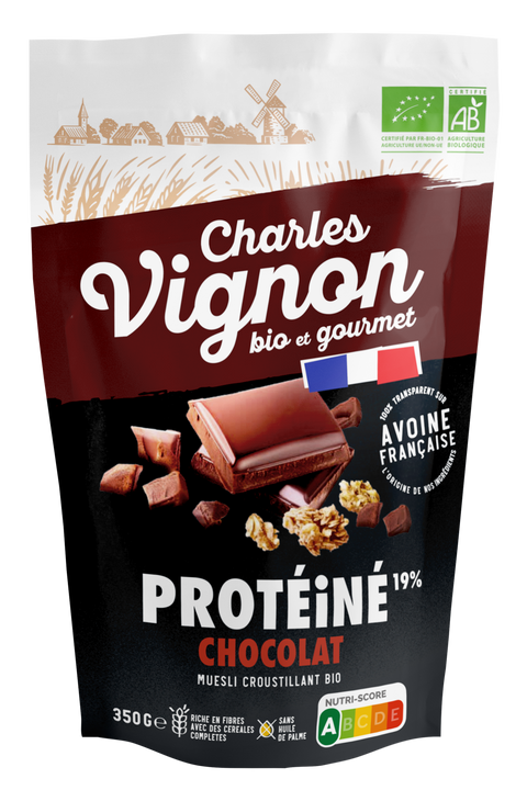 Muesli Bio Croustillant protéiné - Cacao