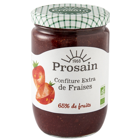 Confiture extra de Fraises - 65% de fruits bio