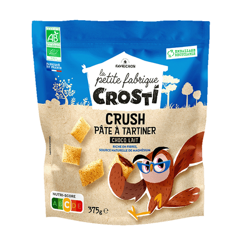 Crosti Crush Pâte à Tartiner Choco Lait bio