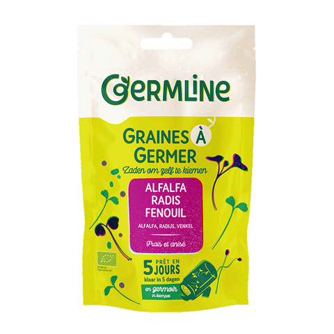 Graines à germer alfalfa - radis - fenouil bio (origine France) 