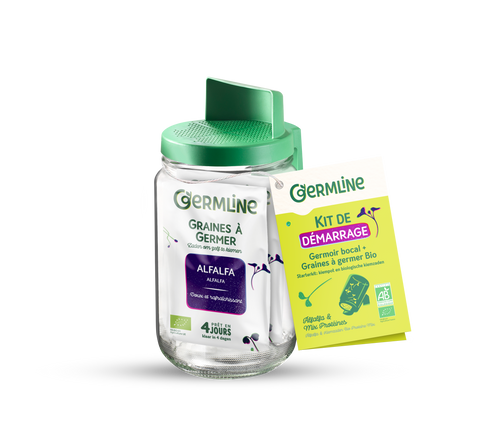 Kit de démarrage : Germoir Bocal & graines à germer bio