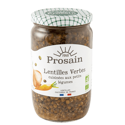 Lentilles Vertes Bio cuisinées aux petits légumes