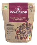 Muesli croustillant cranberry myrtille & framboise bio