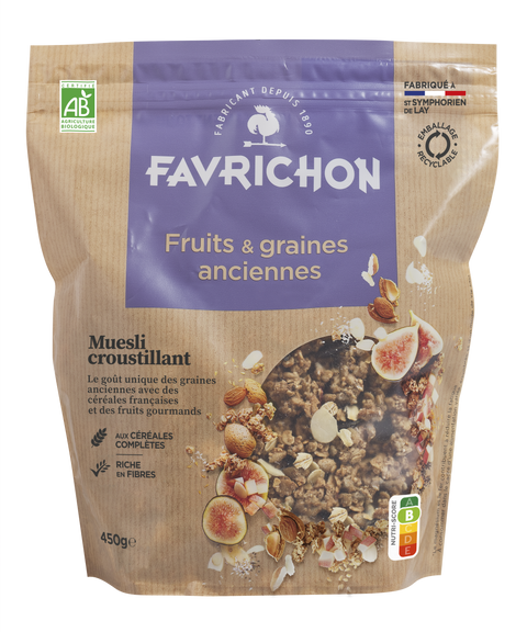 Muesli croustillant fruits & graines anciennes bio