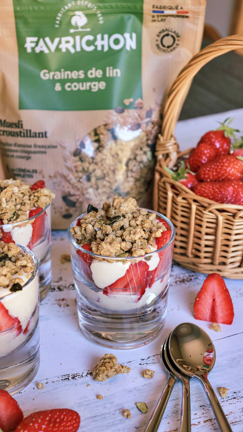 Muesli croustillant graines de lin & courges bio