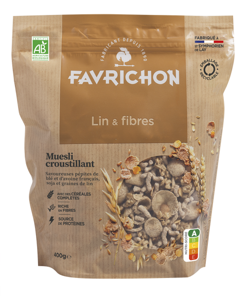 Muesli croustillant lin & fibres bio