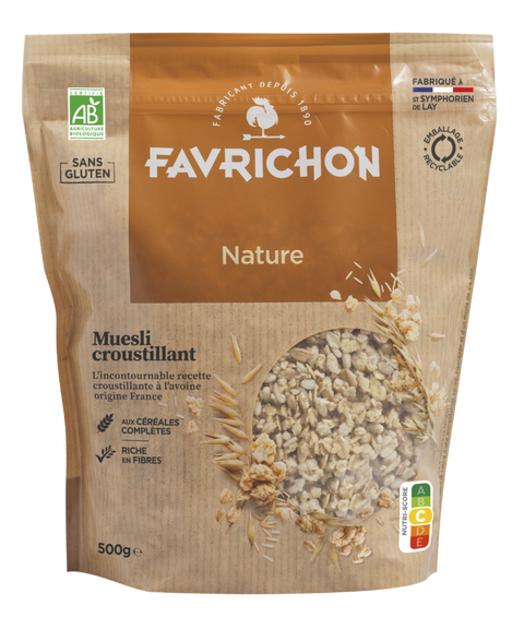 Muesli croustillant nature bio