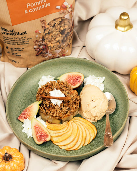 Muesli croustillant pomme & cannelle bio