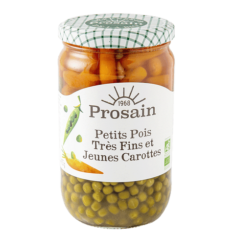 Petits Pois très fins et Carottes Bio