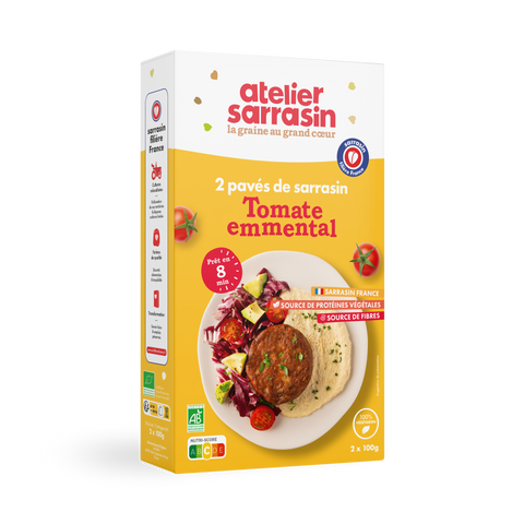 Pavé Végétarien de Sarrasin Tomate Emmental Bio