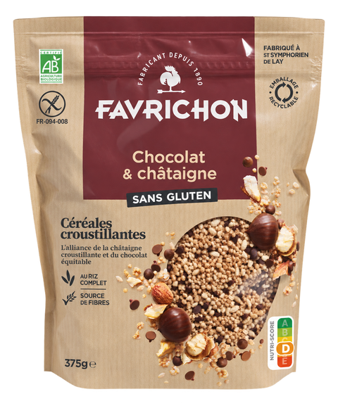 Céréales croustillantes chocolat & châtaigne bio 375 g