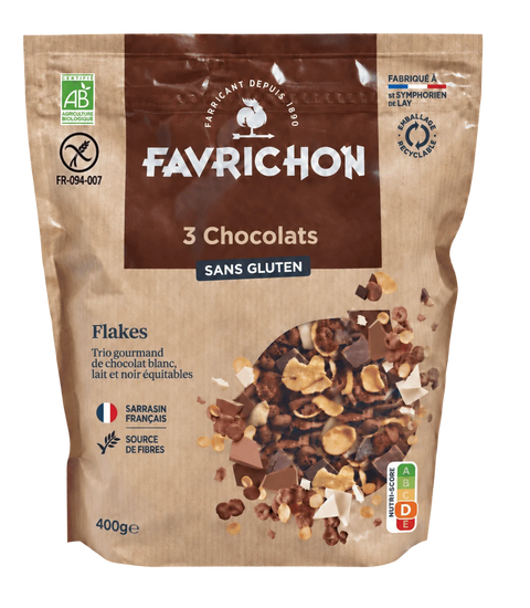 Organic 3-Chocolate Flakes