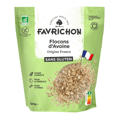 Flocons d'avoine sans gluten origine france bio 