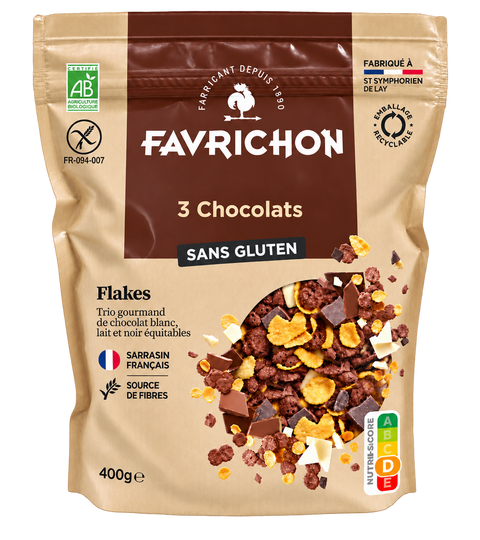 Flakes 3 chocolats bio