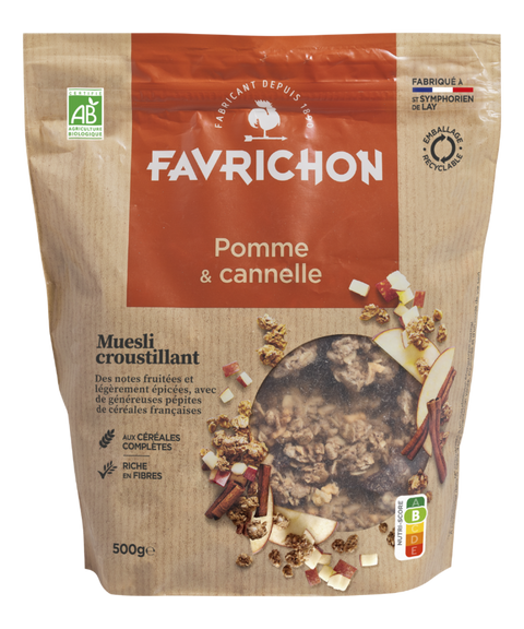 Muesli croustillant pomme & cannelle 
